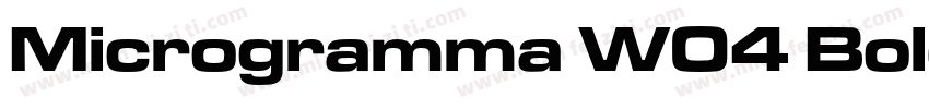 Microgramma W04 Bold Extended字体转换